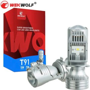 Đèn Bi Cầu Mini LED Wekwolf T91 Pro Ô Tô Chính Hãng – Ánh Sáng Mạnh, Cos Pha Chuẩn, Bảo Hành 24 Tháng
